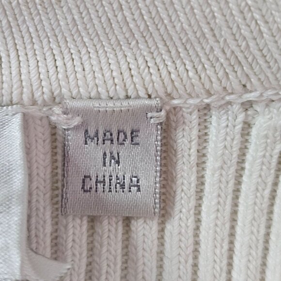 ALC Women Dress Ivory Size M Ribbed Bodycon Minimalist Chic Elegant Date Night - Picture 9 of 14